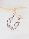 Maroon handmade wood beads contemporary statement choker necklace