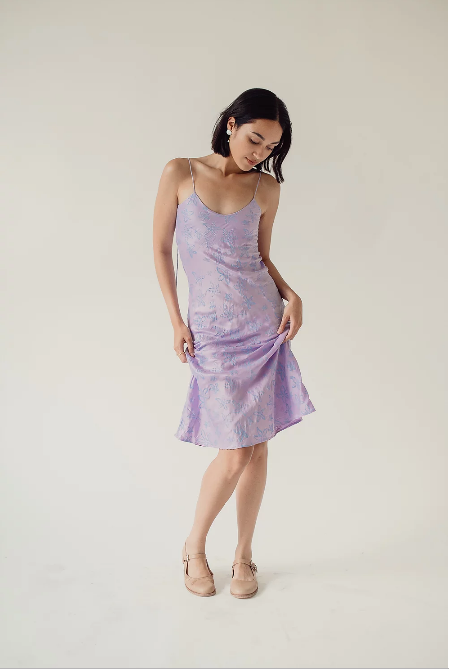 Araw the line kaibigan slip dress lilac