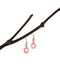 2021 pink alas handmade beads dangling wood earrings