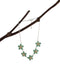 Delia green moy handmade short necklace flowers