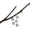 2021 blue senna handmade asymmetric dangling wood earrings