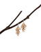 2021 natural ylang handmade fringe dangling wood earrings