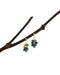 2021 blue zinia handmade beads dangling wood earrings