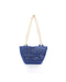 2022 Moy Studio Handbag Riki Basket Bag with canvas shoulder straps tote in calm blue